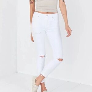 AGOLDE Sophie Crop High-Rise Distressed Jeans